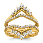 14k 1 carat Lab Grown Diamond VS/SI+ G+ Complete Ring Guard