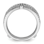 14k White Gold 1 1/6 carat Lab Grown Diamond VS+ F+ Complete Ring Guard