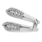 14k White Gold 1 1/6 carat Lab Grown Diamond VS+ F+ Complete Ring Guard