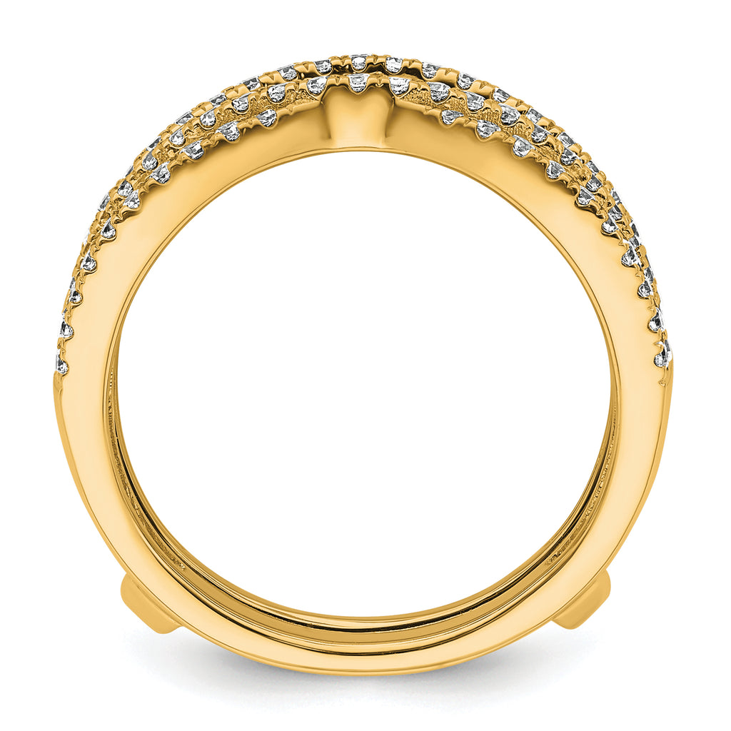 14k 1 1/6 carat Lab Grown Diamond VS+ F+ Complete Ring Guard