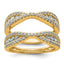 14k 1 1/6 carat Lab Grown Diamond VS+ F+ Complete Ring Guard