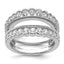 14k White Gold 1 1/5 carat Lab Grown Diamond VS+ F+ Complete Ring Guard