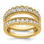 14k 1 1/5 carat Lab Grown Diamond VS+ F+ Complete Ring Guard