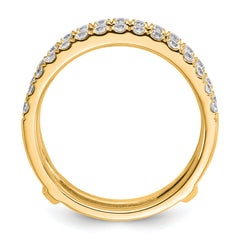 14k 3/4 carat Lab Grown Diamond VS+ F+ Complete Ring Guard
