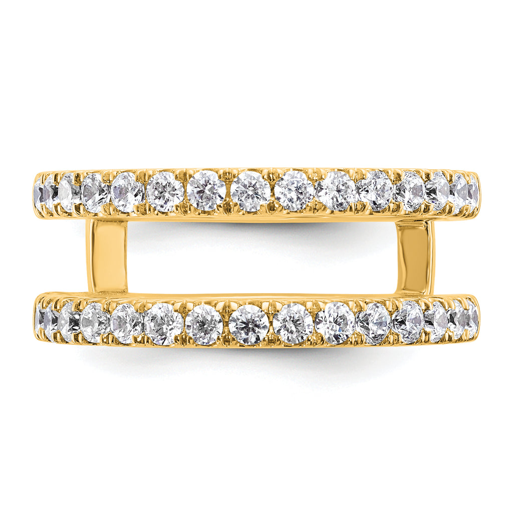 14k 3/4 carat Lab Grown Diamond VS+ F+ Complete Ring Guard