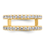 14k 3/4 carat Lab Grown Diamond VS+ F+ Complete Ring Guard