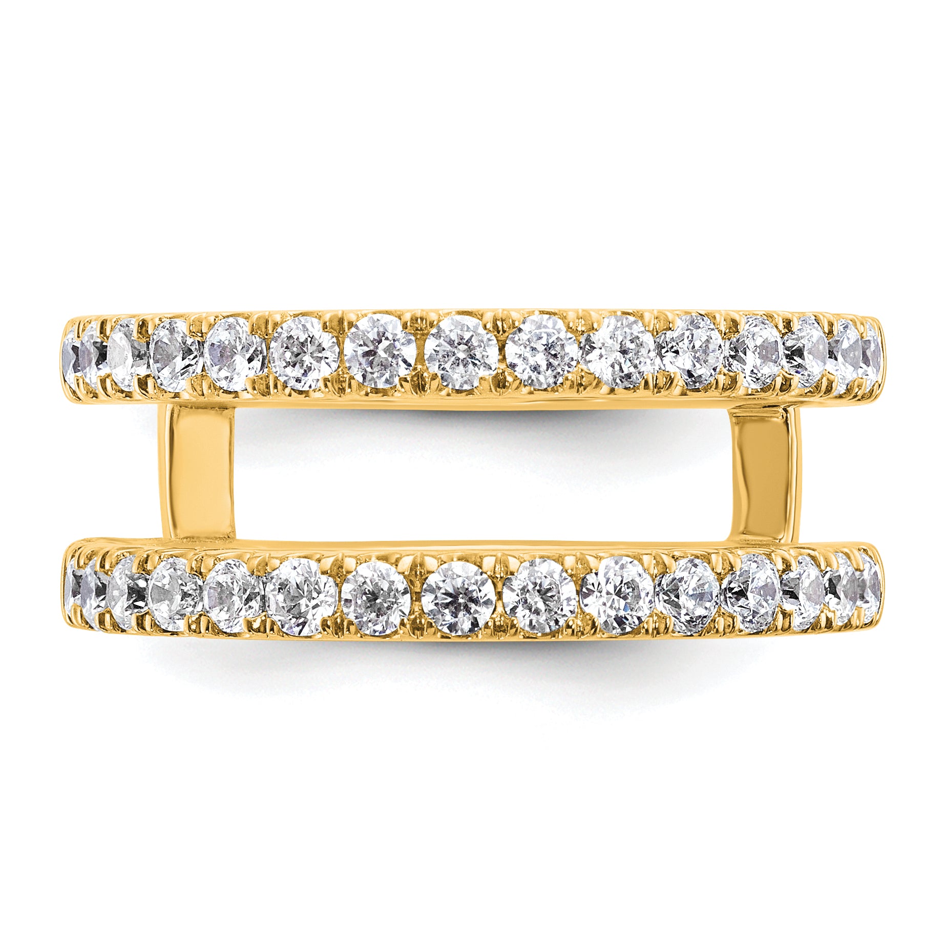 14k 3/4 carat Lab Grown Diamond VS+ F+ Complete Ring Guard