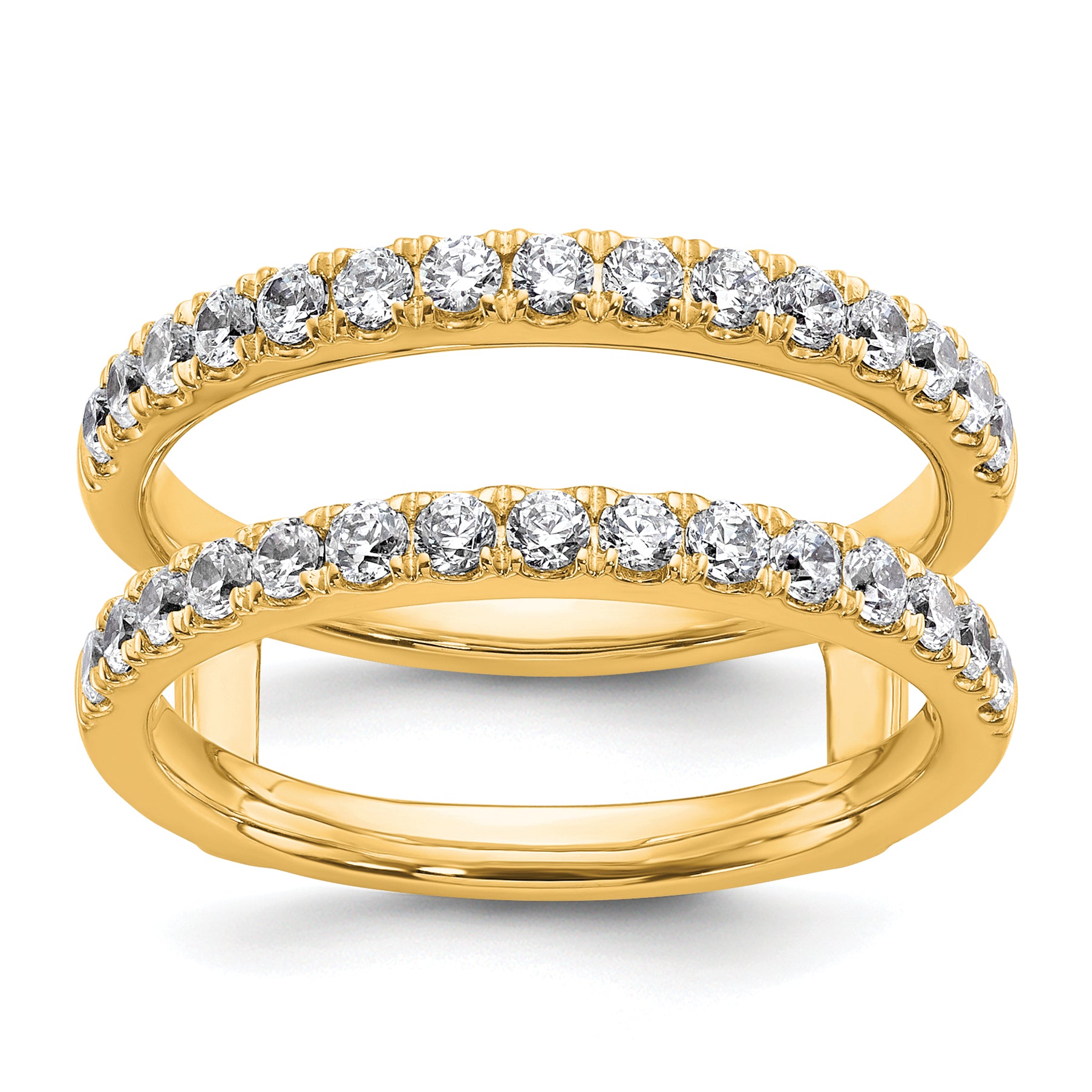 14k 3/4 carat Lab Grown Diamond VS+ F+ Complete Ring Guard Main image