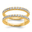 14k 3/4 carat Lab Grown Diamond VS+ F+ Complete Ring Guard