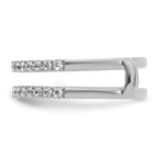 14k White Gold 1/2 carat Lab Grown Diamond VS+ F+ Complete Ring Guard