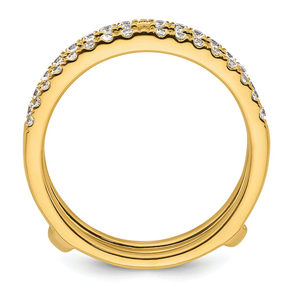 14k 1/2 carat Lab Grown Diamond VS+ F+ Complete Ring Guard