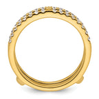 14k 1/2 carat Lab Grown Diamond VS+ F+ Complete Ring Guard