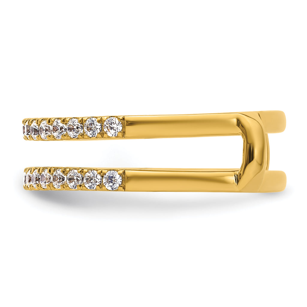 14k 1/2 carat Lab Grown Diamond VS+ F+ Complete Ring Guard