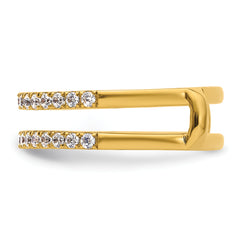 14k 1/2 carat Lab Grown Diamond VS+ F+ Complete Ring Guard