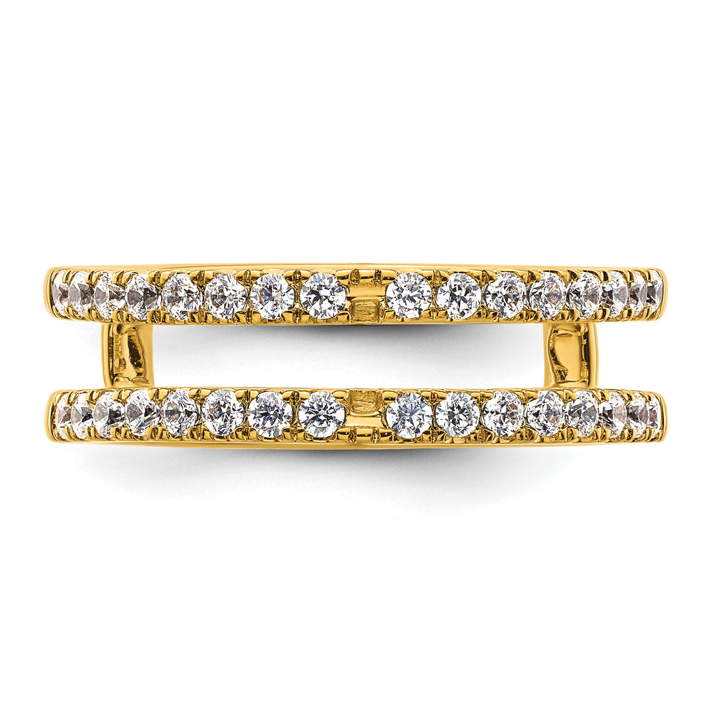 14k 1/2 carat Lab Grown Diamond VS+ F+ Complete Ring Guard