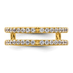 14k 1/2 carat Lab Grown Diamond VS+ F+ Complete Ring Guard