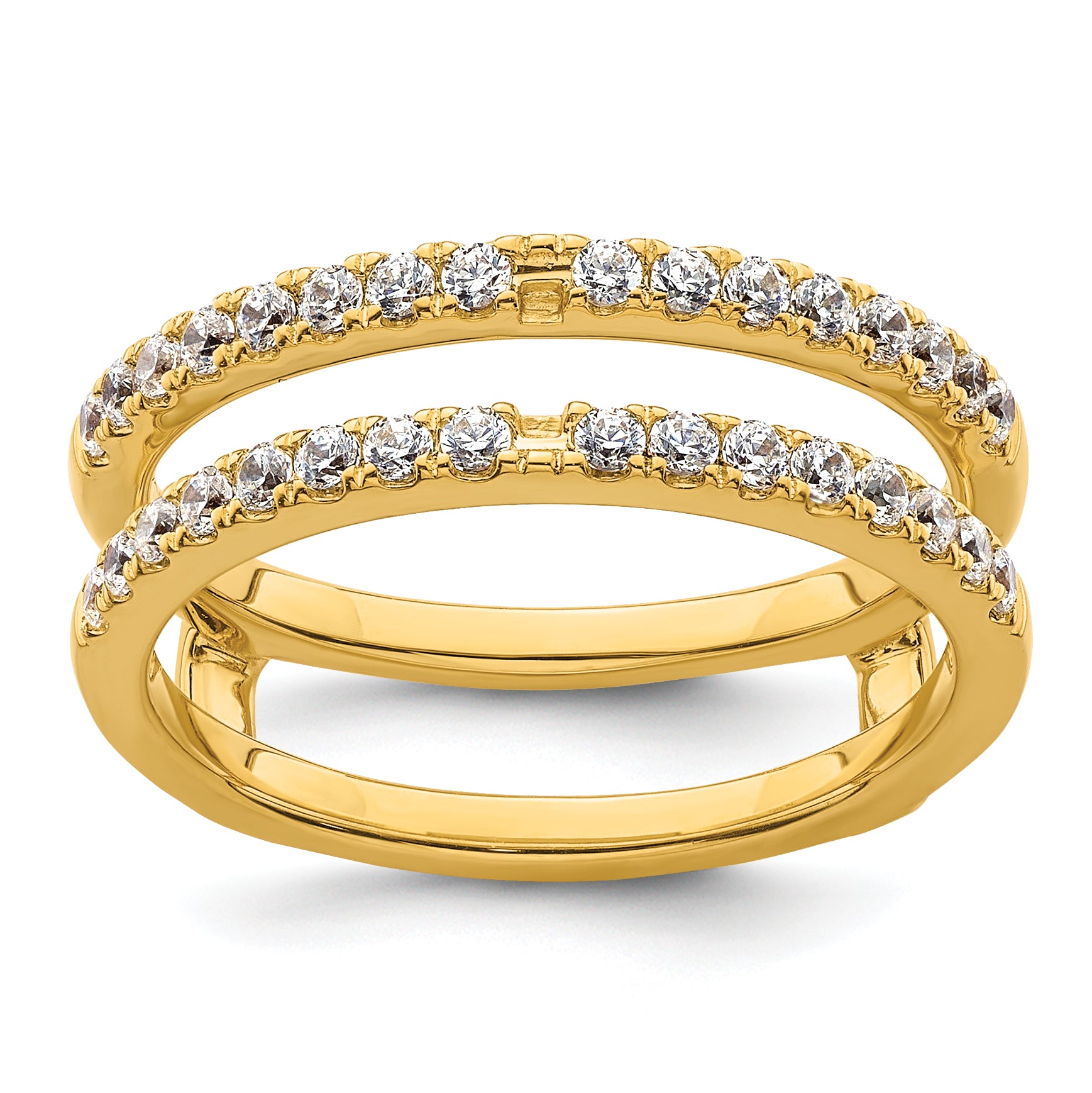 14k 1/2 carat Lab Grown Diamond VS+ F+ Complete Ring Guard Main image