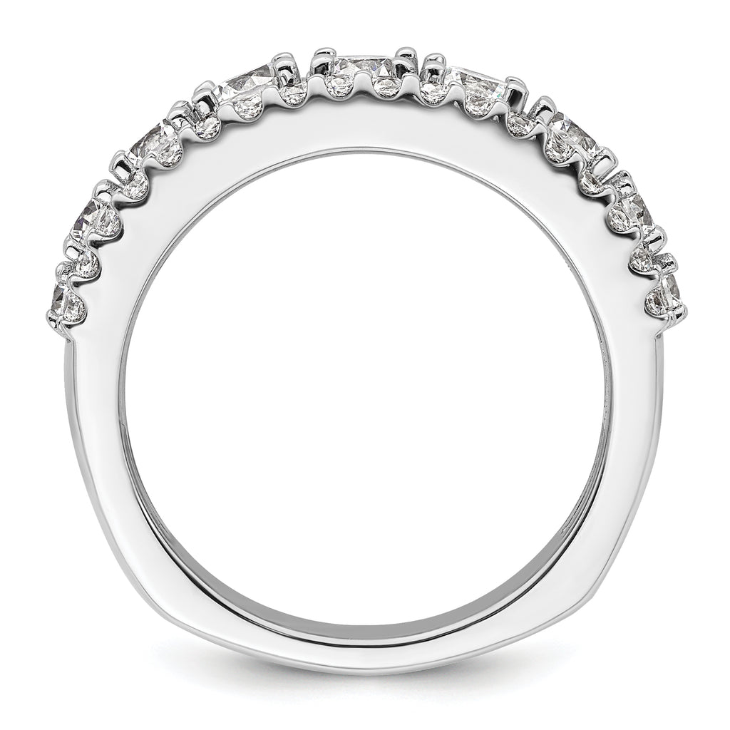 14k White Gold 1 5/8 carat Lab Grown Diamond VS+ F+ Complete Fashion Band
