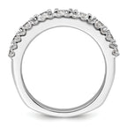 14k White Gold 1 5/8 carat Lab Grown Diamond VS+ F+ Complete Fashion Band