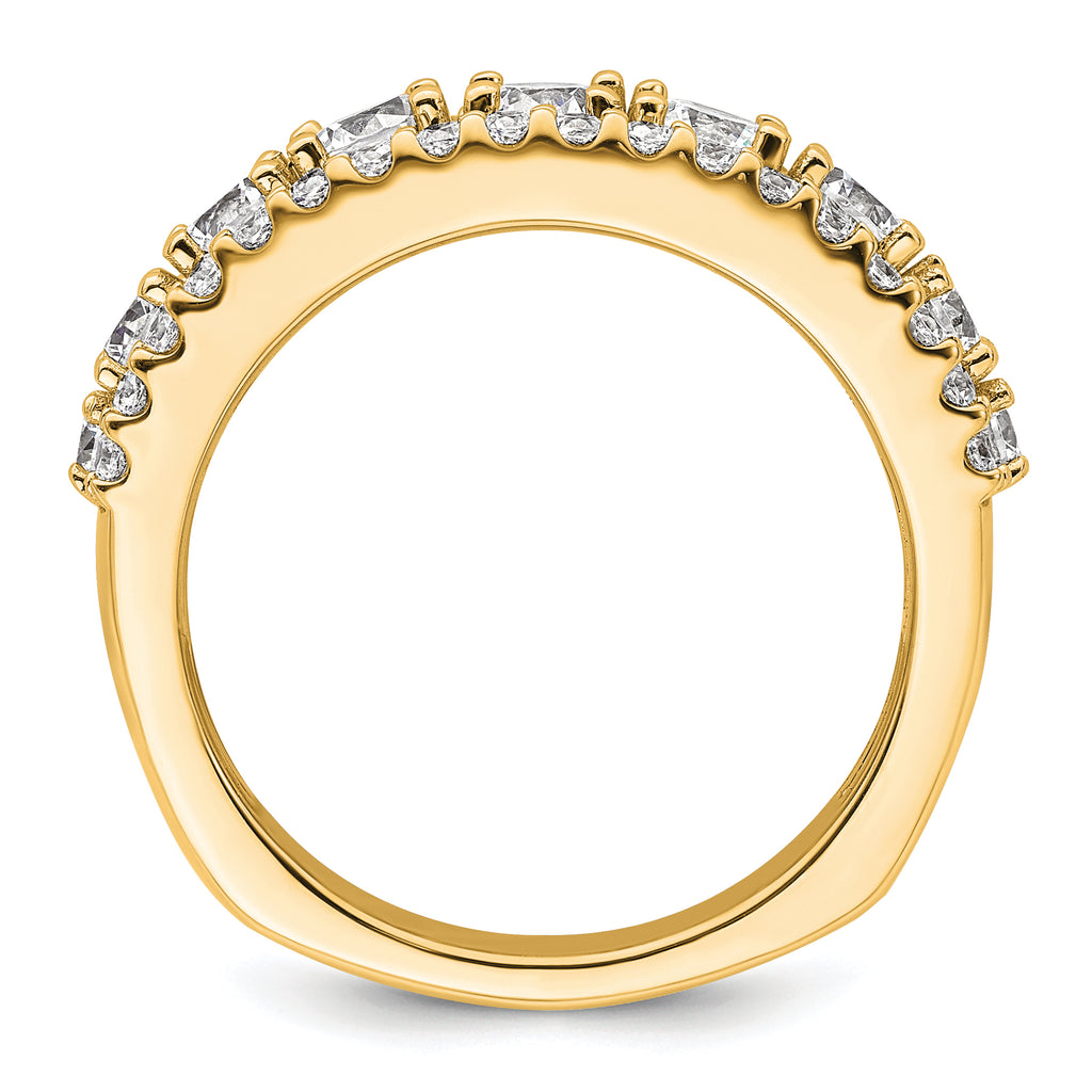 14k 1 5/8 carat Lab Grown Diamond VS+ F+ Complete Fashion Band
