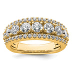 14k 1 5/8 carat Lab Grown Diamond VS+ F+ Complete Fashion Band