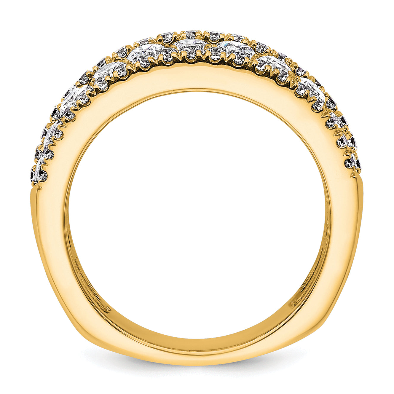 14k 2 1/5 carat Lab Grown Diamond VS+ F+ Complete Fashion Band Secondary image