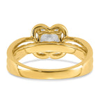 Cushion Center Lab-Grown Diamond Ring in 14K Yellow Gold (1.88 ct. tw.), Size 7 - Sophia Jewelers
