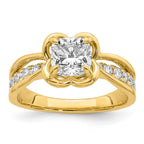 Cushion Center Lab-Grown Diamond Ring in 14K Yellow Gold (1.88 ct. tw.), Size 7 - Sophia Jewelers