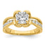 Cushion Center Lab-Grown Diamond Ring in 14K Yellow Gold (1.88 ct. tw.), Size 7 - Sophia Jewelers
