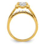 Oval Center Lab-Grown Diamond Ring in 14K Yellow Gold (2.44 ct. tw.), Size 7 - Sophia Jewelers