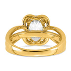 Oval Center Lab-Grown Diamond Ring in 14K Yellow Gold (2.44 ct. tw.), Size 7 - Sophia Jewelers
