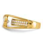 Round Center Lab-Grown Diamond Ring in 14K Yellow Gold (1.9 ct. tw.), Size 7 - Sophia Jewelers