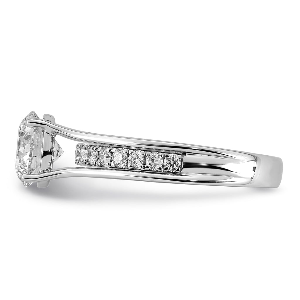 Round Center Lab-Grown Diamond Ring in 14K White Gold (1.85 ct. tw.), Size 7 - Sophia Jewelers