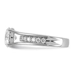 Round Center Lab-Grown Diamond Ring in 14K White Gold (2.49 ct. tw.), Size 7 - Sophia Jewelers