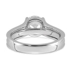 Round Center Lab-Grown Diamond Ring in 14K White Gold (2.49 ct. tw.), Size 7 - Sophia Jewelers