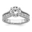 Round Center Lab-Grown Diamond Ring in 14K White Gold (2.49 ct. tw.), Size 7 - Sophia Jewelers