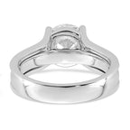 Round Center Lab-Grown Diamond Ring in 14K White Gold (3.2 ct. tw.), Size 7 - Sophia Jewelers