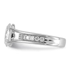 Oval Center Lab-Grown Diamond Ring in 14K White Gold (2.49 ct. tw.), Size 7 - Sophia Jewelers