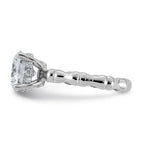 Round Lab-Grown Diamond Engagement Ring in 14K White Gold (2 5/8 ct. tw.), Size 7 - Sophia Jewelers