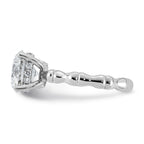 Round Lab-Grown Diamond Engagement Ring in 14K White Gold (3 1/5 ct. tw.), Size 7 - Sophia Jewelers