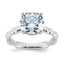 Round Lab-Grown Diamond Engagement Ring in 14K White Gold (3 1/5 ct. tw.), Size 7 - Sophia Jewelers