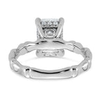 Cert Radiant Emerald-Cut Lab-Grown Diamond Engagement Ring in 14K White Gold (2 3/4 ct. tw.), Size 7 - Sophia Jewelers