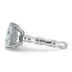 Emerald-Cut Lab-Grown Diamond Engagement Ring in 14K White Gold (3 1/5 ct. tw.), Size 7 - Sophia Jewelers