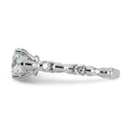 Round Lab-Grown Diamond Engagement Ring in 14K White Gold (1 5/8 ct. tw., VS+ F+), Size 7 - Sophia Jewelers