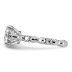 Round Lab-Grown Diamond Engagement Ring in 14K White Gold (2 1/6 ct. tw.), Size 7 - Sophia Jewelers