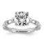 Round Lab-Grown Diamond Engagement Ring in 14K White Gold (2 1/6 ct. tw.), Size 7 - Sophia Jewelers