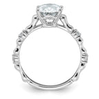 Oval Lab-Grown Diamond Engagement Ring in 14K White Gold (2 1/6 ct. tw.), Size 7 - Sophia Jewelers