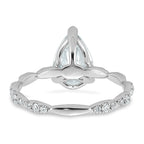 Pear Lab-Grown Diamond Engagement Ring in 14K White Gold (2 1/3 ct. tw.), Size 7 - Sophia Jewelers