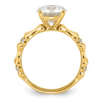 Certified Round Lab-Grown Diamond Engagement Ring in 14K Yellow Gold (2 5/8 ct. tw.), Size 7 - Sophia Jewelers