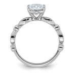 Oval Lab-Grown Diamond Engagement Ring in 14K White Gold (2 1/4 ct. tw.), Size 7 - Sophia Jewelers